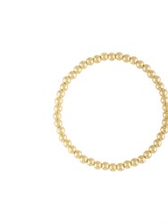 4MM Gold Bubble Bead Bracelet - Gold