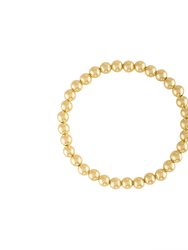 5MM Gold Bubble Bead Bracelet - Gold