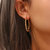 Alene Textured Hoop Earrings