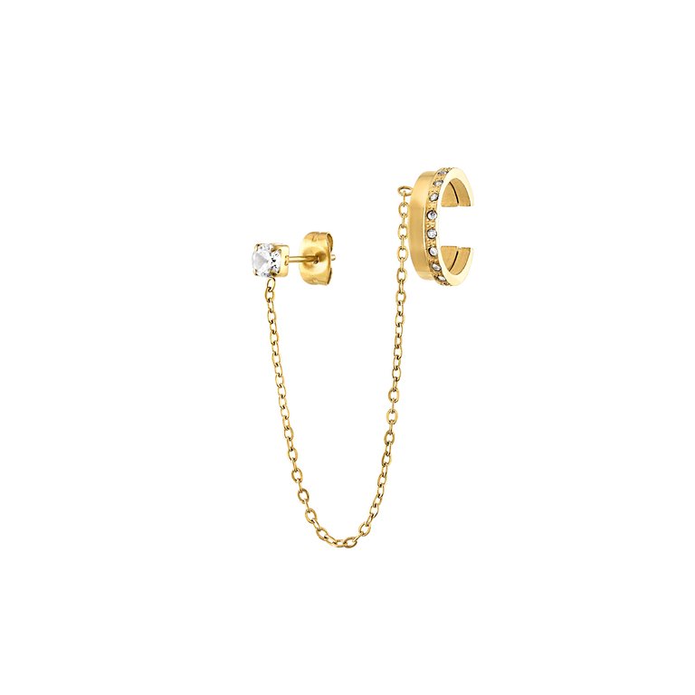 Bev Ear Cuff Stud - Gold