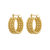 Billie Jean Bold Beaded Hoop Earrings - Gold