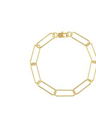 Cara Paper Clip Bracelet - Gold