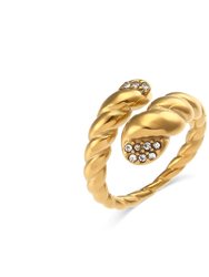Cleo Snake Ring - Gold