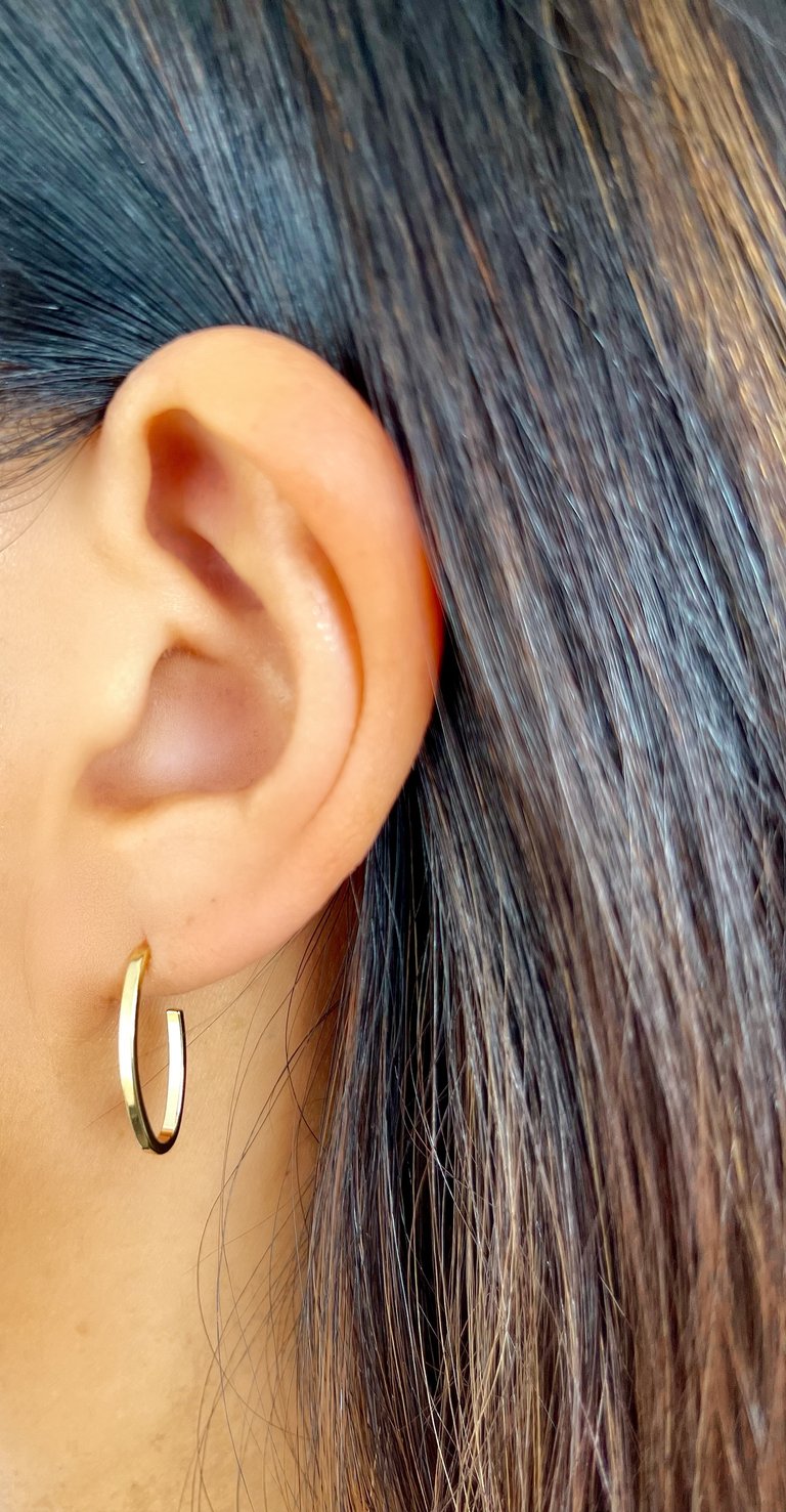 Diana Gold Minimalist Hoop Earrings