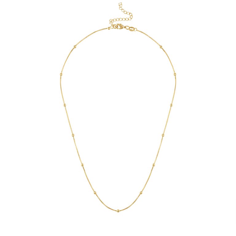 Ella Mini Ball Chain Necklace - Gold