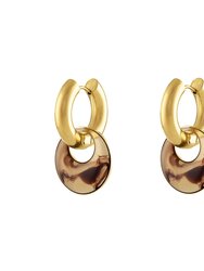 Eloise Convertible Gold Hoop Earrings - Gold