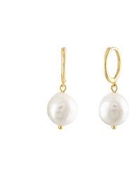 Emme Pearl Earrings - Gold
