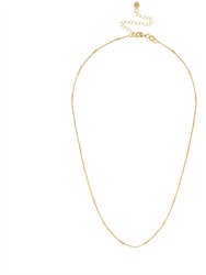 Emmy Dainty Box Link Chain Necklace - Gold