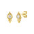 Esme Raindrop Stud Earrings - Gold