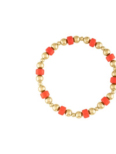 Olivia Le Flora Coral Heishi Bracelet product