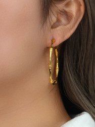 Gianna Bamboo Hoop Earrings