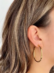 Gianna Bamboo Hoop Earrings