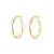 Gianna Bamboo Hoop Earrings - Gold