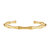Gianna Gold Bamboo Cuff Bracelet - Gold
