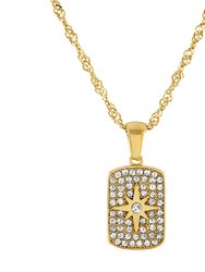 Hope Pave Star Pendant Necklace - Gold