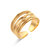 Iris Infinity Textured Adjustable Ring - Gold