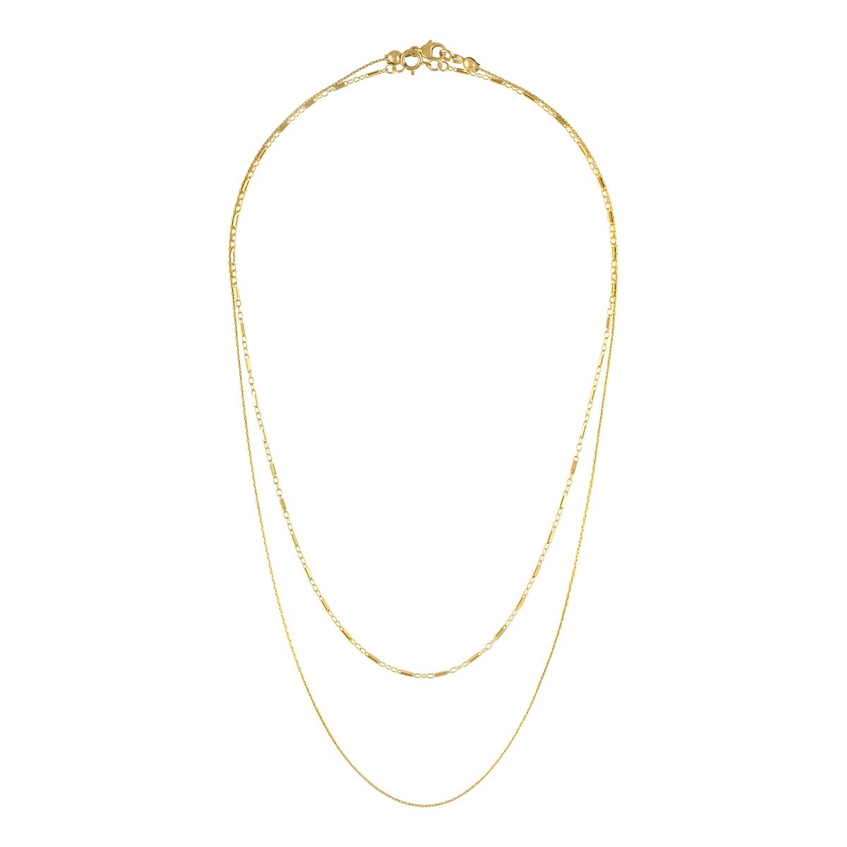 14k Gold Key Necklace – Olive & Chain