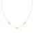 Journey Pearl Trinity Necklace - Gold