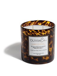 Luxury Scented Non Toxic Candle In Tortoise Glass