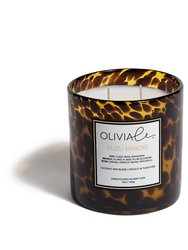 Luxury Scented Non Toxic Candle In Tortoise Glass