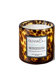 Luxury Scented Non Toxic Candle In Tortoise Glass