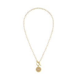 Maya Golden Eye Necklace - Gold