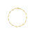 Milan Art Deco Chain Bracelet - Gold