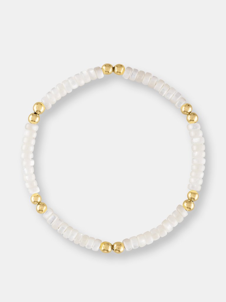 Mini Harper Pearl Bracelet - White