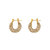 Mini Sloan Cubic Zirconia Hoop Earrings - Gold