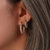 Mini Sloan Cubic Zirconia Hoop Earrings