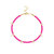 Neon Pearl Anklet - Pink