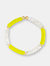 Nirvana Pearl Heishi Bracelet - Neon Yellow