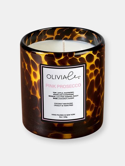 Olivia Le Pink Prosecco Tortoise Candle product