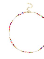Rio Rainbow Pearl Necklace - Gold
