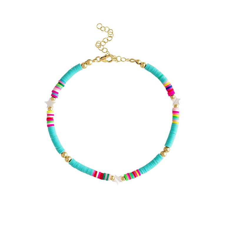 Rio Star Turq Anklet - Turquoise