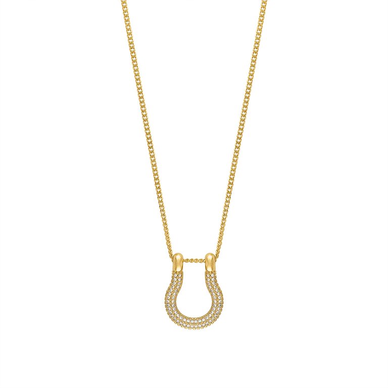 Romi Pave Necklace - Gold