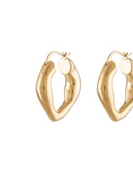 Sadie Gold Swirl Hoops - Gold