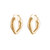 Sadie Gold Swirl Hoops - Gold