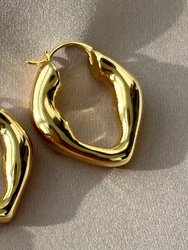 Sadie Gold Swirl Hoops