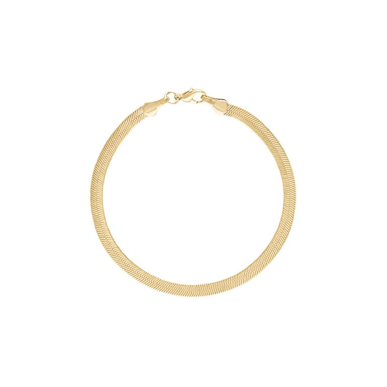 Sahira Herringbone Bracelet - Gold