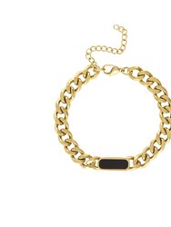 Tessa Cuban Chain Bracelet - Black