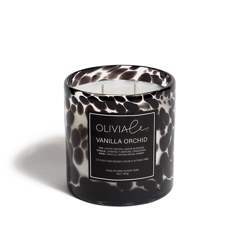 Vanilla Orchid Leopard Candle - Orchid Leopard