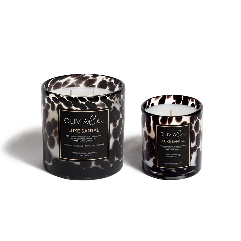 Vanilla Orchid Leopard Candle