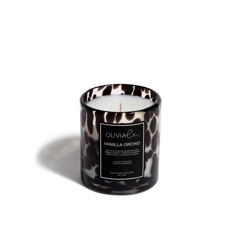 Vanilla Orchid Leopard Candle - Orchid Leopard