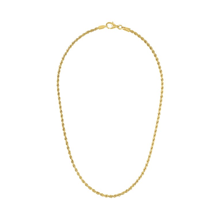Venice Twisted Rope Necklace - Gold