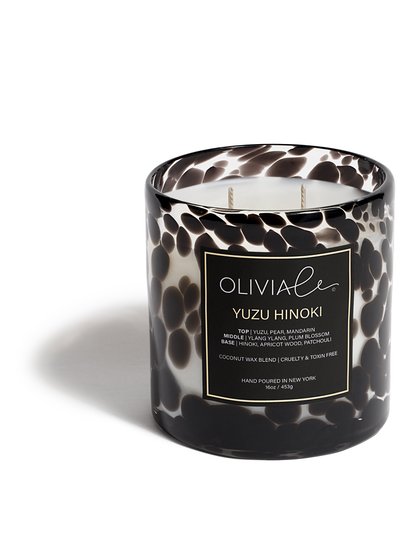 Olivia Le Yuzu Hinoki Leopard Candle product