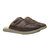 Men's Mua 'ili Leather Mule Slipper In Dark Wood/Silt