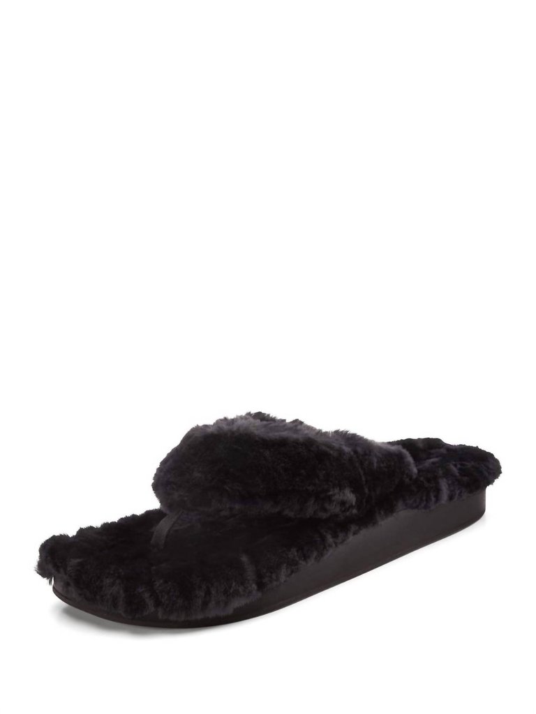 Women's Kipe'a Heu Sandal Slippers In Black/Black - Black/Black