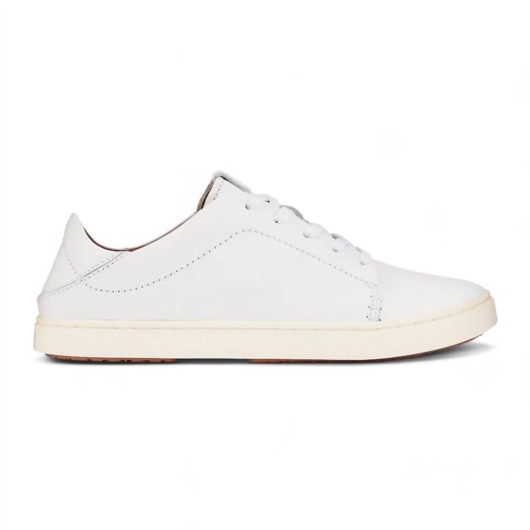 Women's Pehuea Li Ili Sneaker In White Leather - White Leather