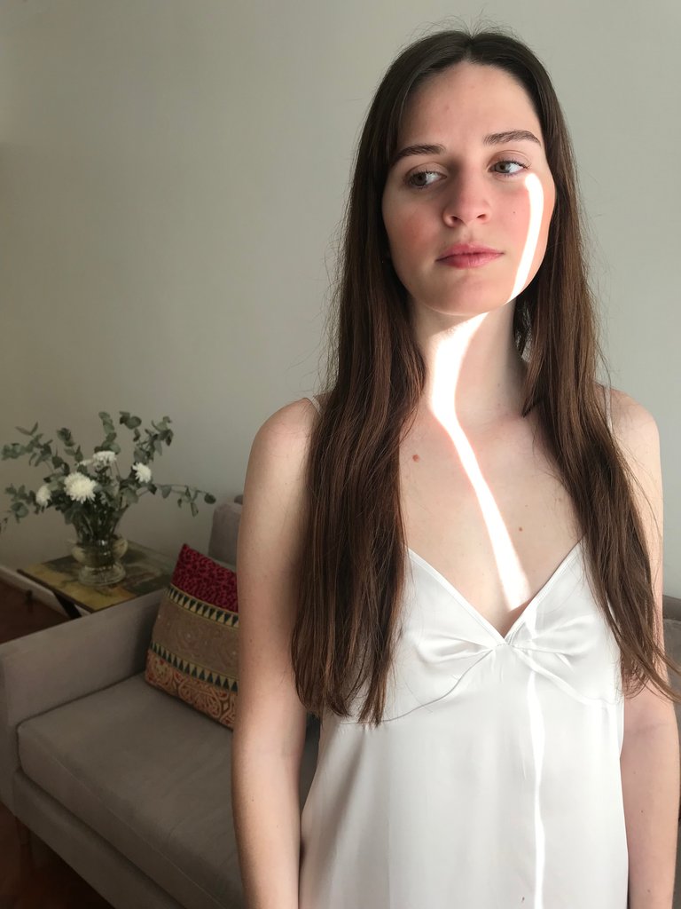 LUCIA - Natural Silk Slip Dress